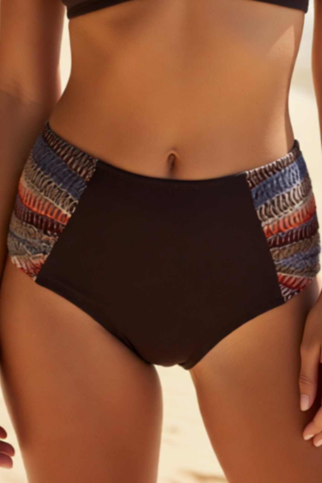 Simli Büzgülü Kenarlı Bikini Altı -A262-941